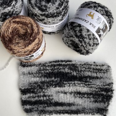 SILK CASHMERE BOUCLÈ PRINT 250