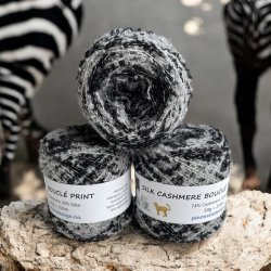 Silk Cashmere Boucl Print 250 SEBRA
