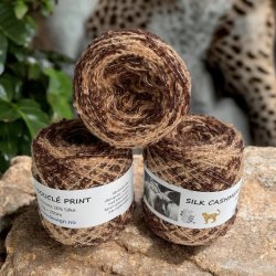 Silk Cashmere Boucl Print 250 LEOPARD