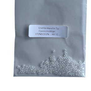 STRIKKEPERLER - KLARE MED SHIMMER - B161 