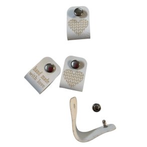 KANTMERKE - handmade with love - Hvit