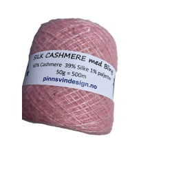Silk Cashmere med Bling 500 ROSA