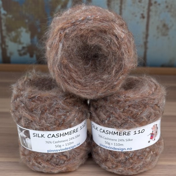 Silk Cashmere 110 BRUN