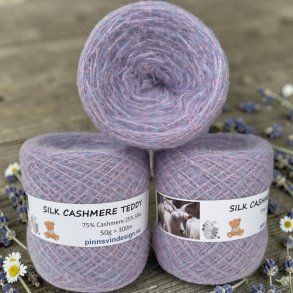 Silk Cashmere Teddy 300 PINK / LAVENDEL MELERT