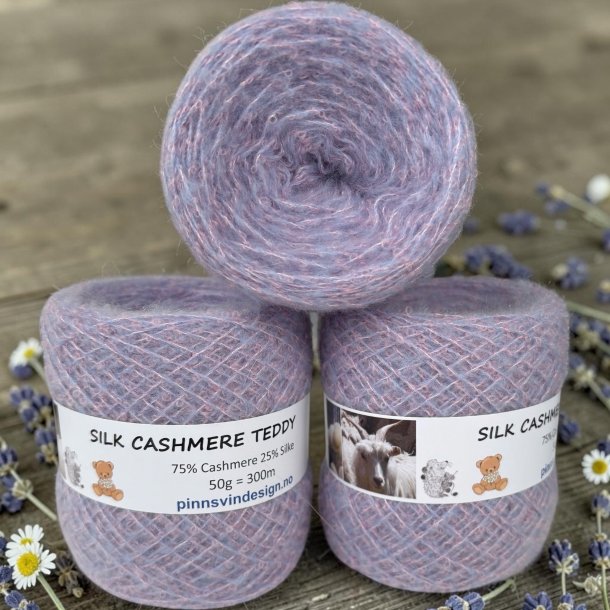 Silk Cashmere Teddy 300 PINK / LAVENDEL MELERT