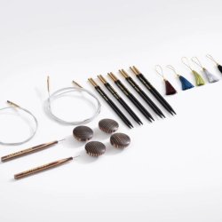 CHARM - Utskiftbare pinner i Ibenholt 13cm - 5 strrelser