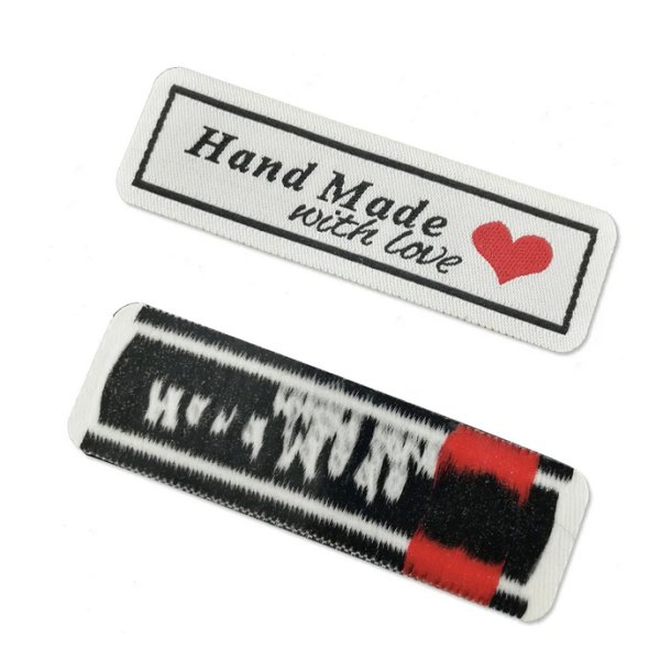 Merkelapp/Strykelapp - HAND MADE WITH LOVE