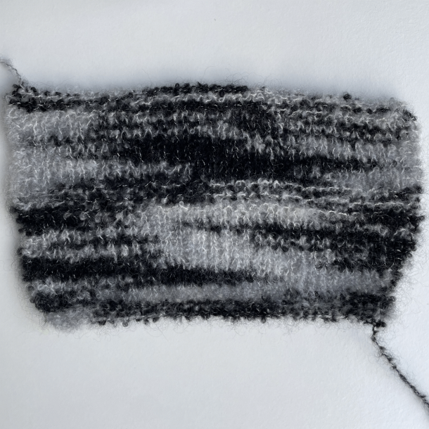 Silk Cashmere Boucl Print 250 SEBRA