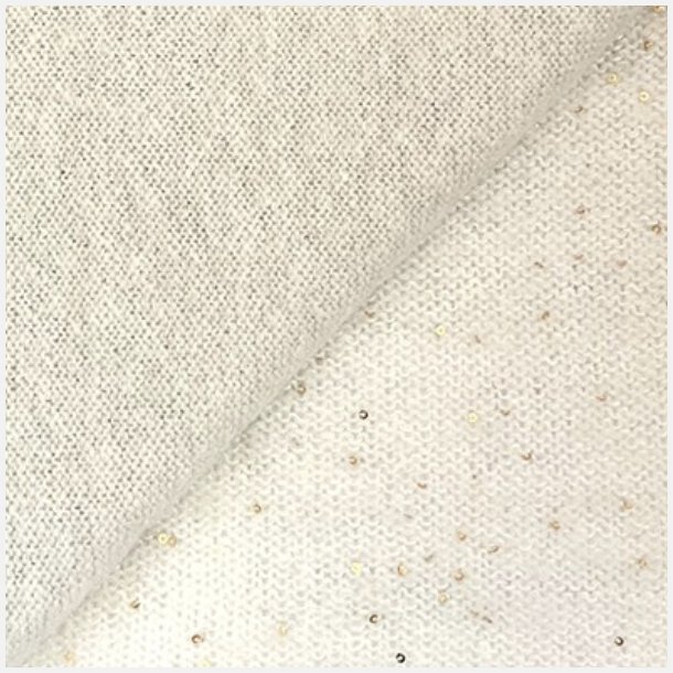 Silk Cashmere med Bling 500 NATURHVIT