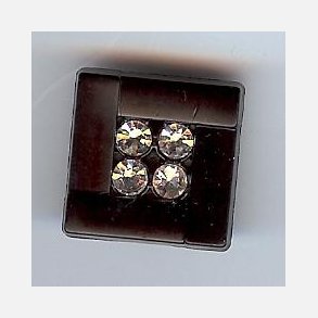 FIRKANTKNAPP MED STRASS