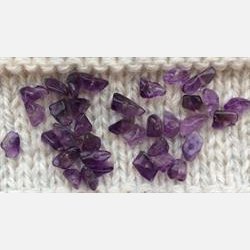 PERLESTENER AMETYST - lilla