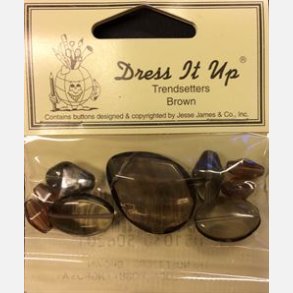 GLASSPERLER - Brunlig