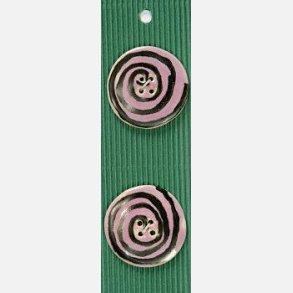 350 - stor RUND lilla/svart