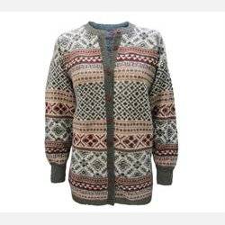 MNSTERSTRIKKET CARDIGAN - Oppskrift