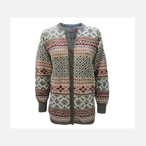MNSTERSTRIKKET CARDIGAN - Oppskrift
