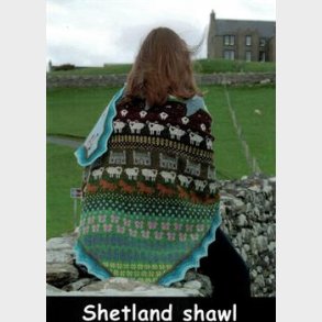 SHETLAND SHAWL, TAM AND GAUNTLETS (stort sja, lue og pulsvarmere)