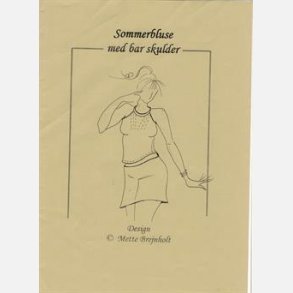 SOMMERBLUSE MED BAR SKULDER